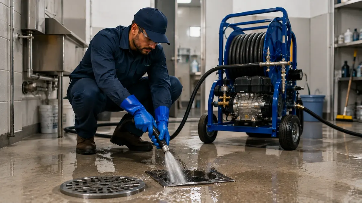 Floor Drain Hydro Jet Cleaning in Canyon Country