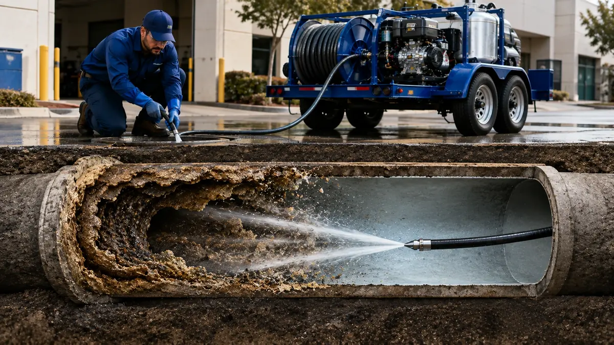 Sewer Pipe Descaling in Canyon Country