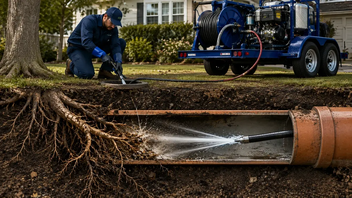 Tree Root Removal with Hydro Jetting in Canyon Country